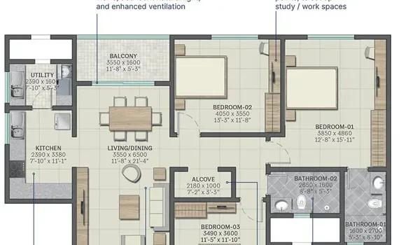 Sobha Neopolis floor plan