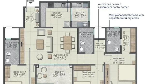 Sobha Neopolis floor plan