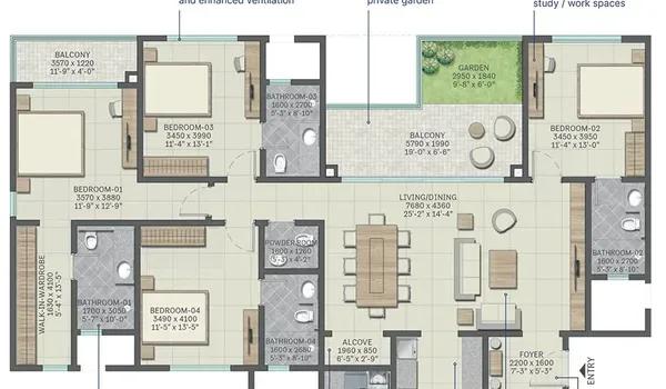 Sobha Neopolis floor plan