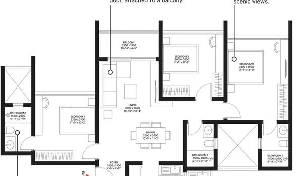 Sobha Townpark floor plan