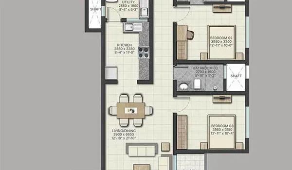 Sobha Athena floor plan