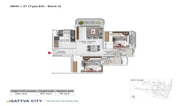 Sattva City floor plan