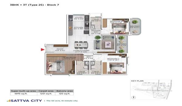 Sattva City floor plan