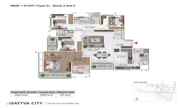 Sattva City floor plan