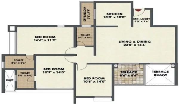 Godrej Brooklyn Avenue floor plan