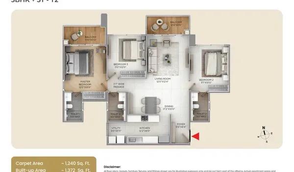 Purva Silversky floor plan