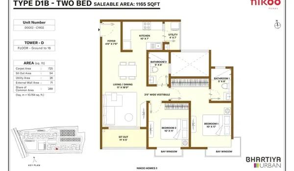 Bhartiya Garden Enclave floor plan