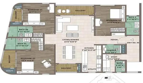 Sattva Aaranya floor plan