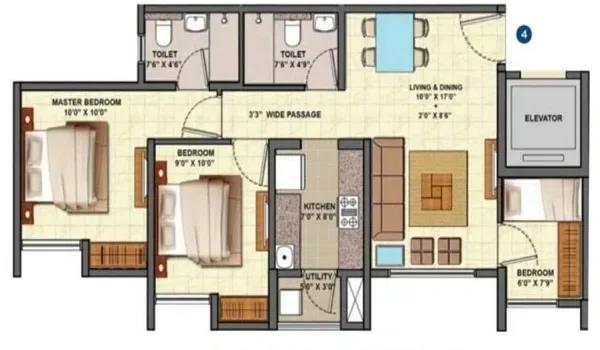 Arvind Skycrest floor plan