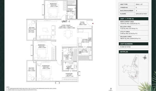 Godrej Vanantara floor plan