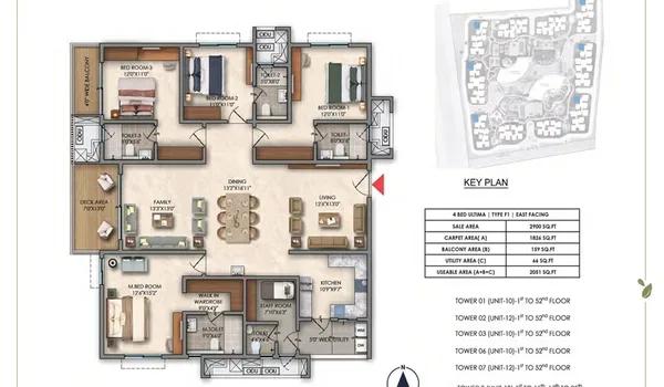 Prestige Golden Grove floor plan