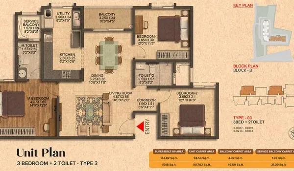 Brigade Citrine floor plan