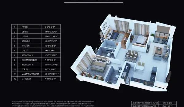 Purva Atmosphere floor plan