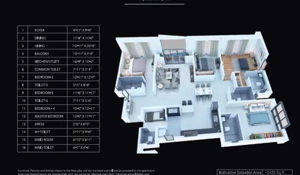 Purva Atmosphere floor plan