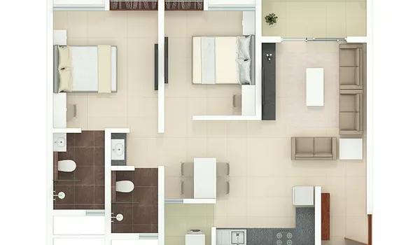 Rohan Akriti floor plan