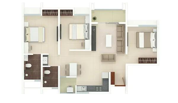 Rohan Akriti floor plan