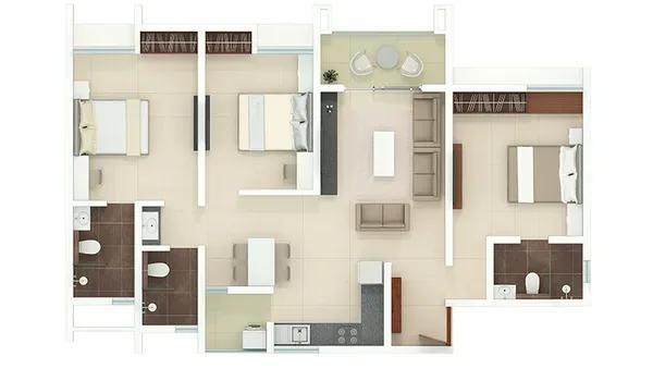 Rohan Akriti floor plan