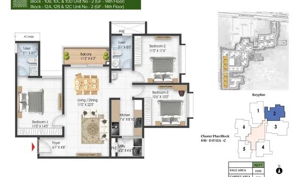 Prestige Pallavaram Gardens floor plan