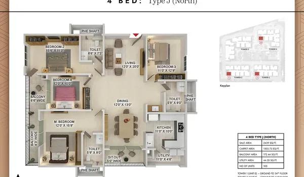 Prestige Spring Heights floor plan