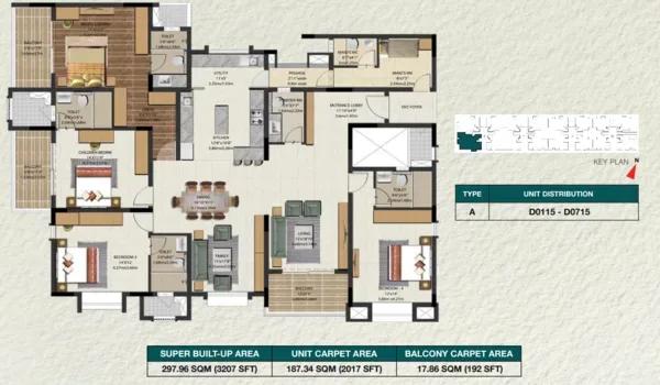 Brigade Misty Greens floor plan