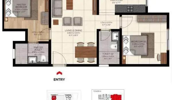 Brigade Belvedere floor plan