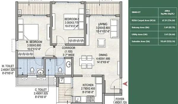 Godrej Woods floor plan