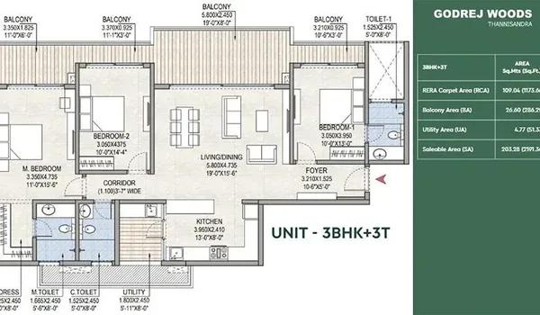 Godrej Woods floor plan
