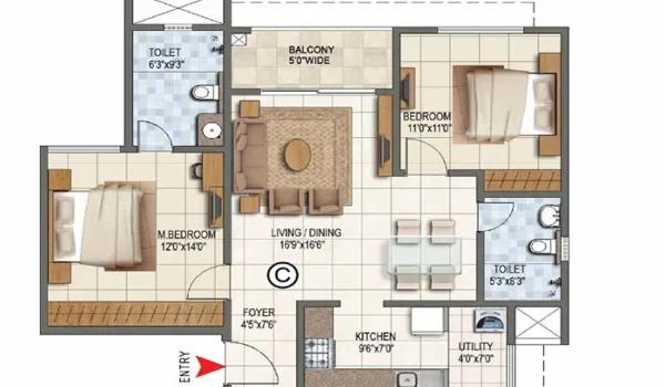 Godrej Madison Avenue floor plan