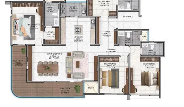 Nambiar District 25 floor plan