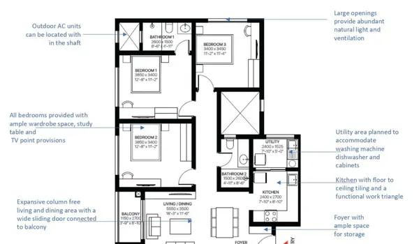 Sobha One Residences floor plan