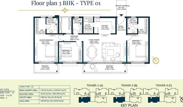 Godrej Tiara floor plan