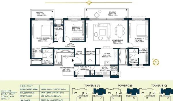 Godrej Tiara floor plan