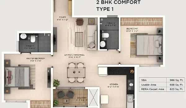 Provident Botanico floor plan