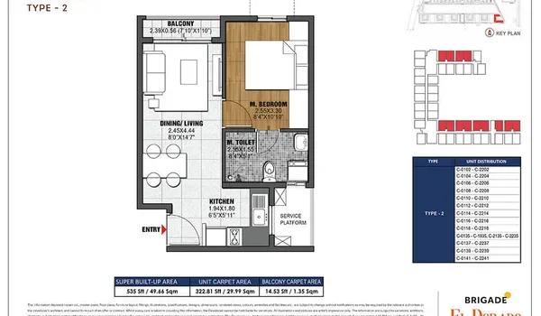 Brigade Eldorado floor plan