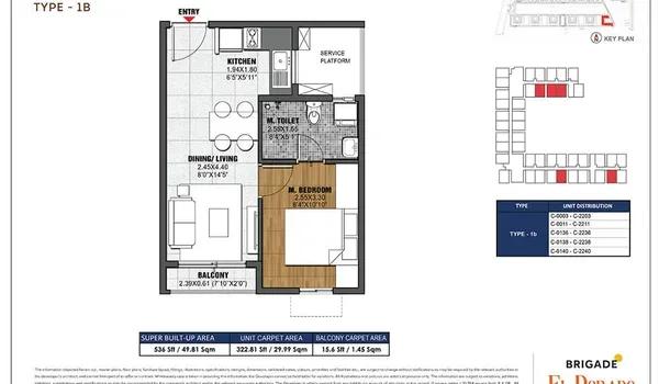 Brigade Eldorado floor plan
