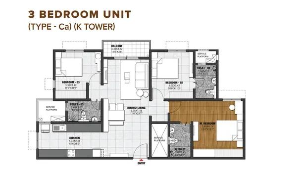 Brigade Eldorado floor plan