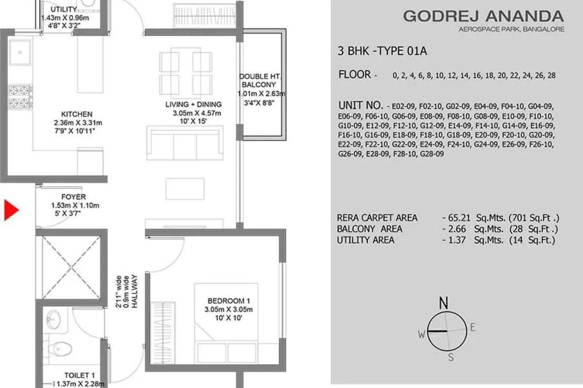 Godrej Ananda floor plan
