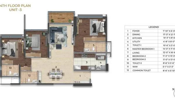 Purva Orient Grand floor plan