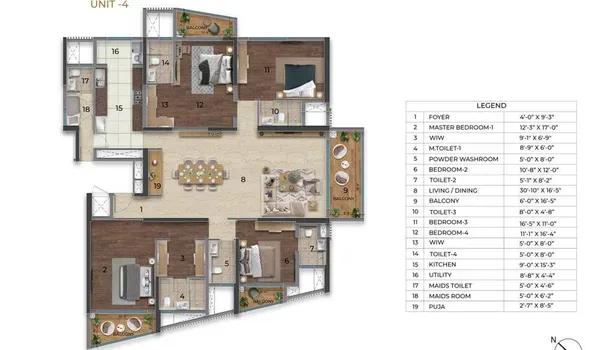 Purva Orient Grand floor plan