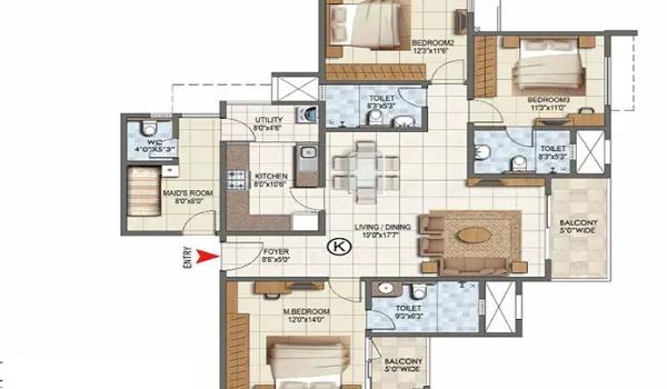 HPR Shades of Green floor plan