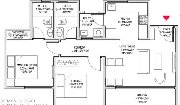 Godrej Splendour floor plan