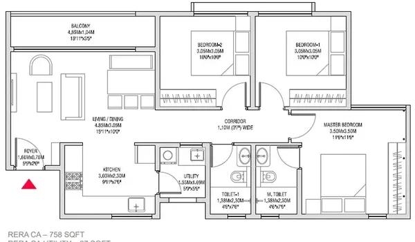 Godrej Splendour floor plan