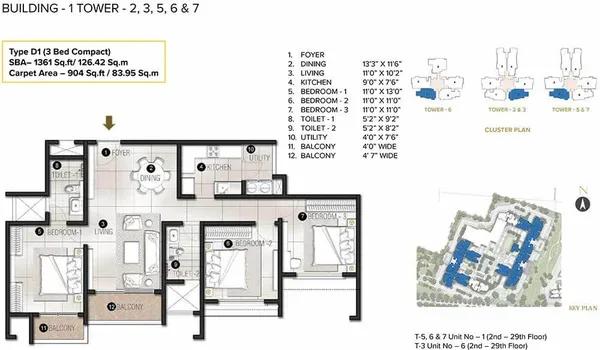 Prestige Avalon Park floor plan