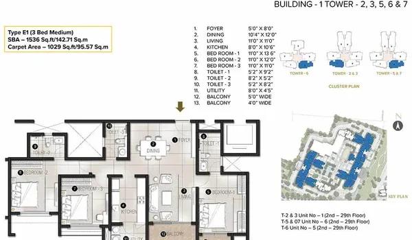 Prestige Avalon Park floor plan