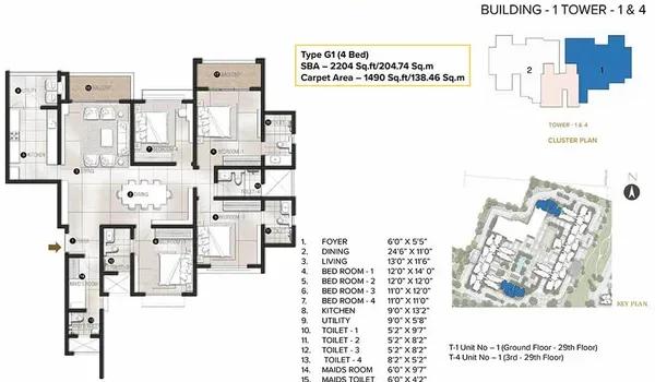 Prestige Avalon Park floor plan