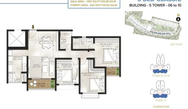 Prestige Meridian Park floor plan