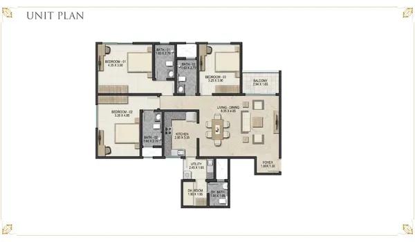 Sobha Royal Pavilion floor plan