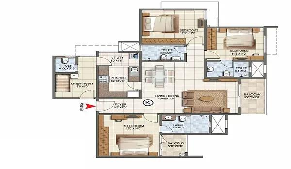 Merusri Antelopes floor plan