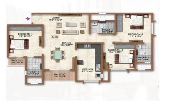 Merusri Antelopes floor plan
