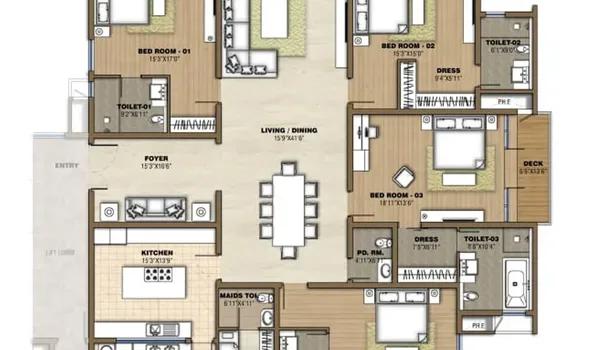Prestige White Meadows floor plan